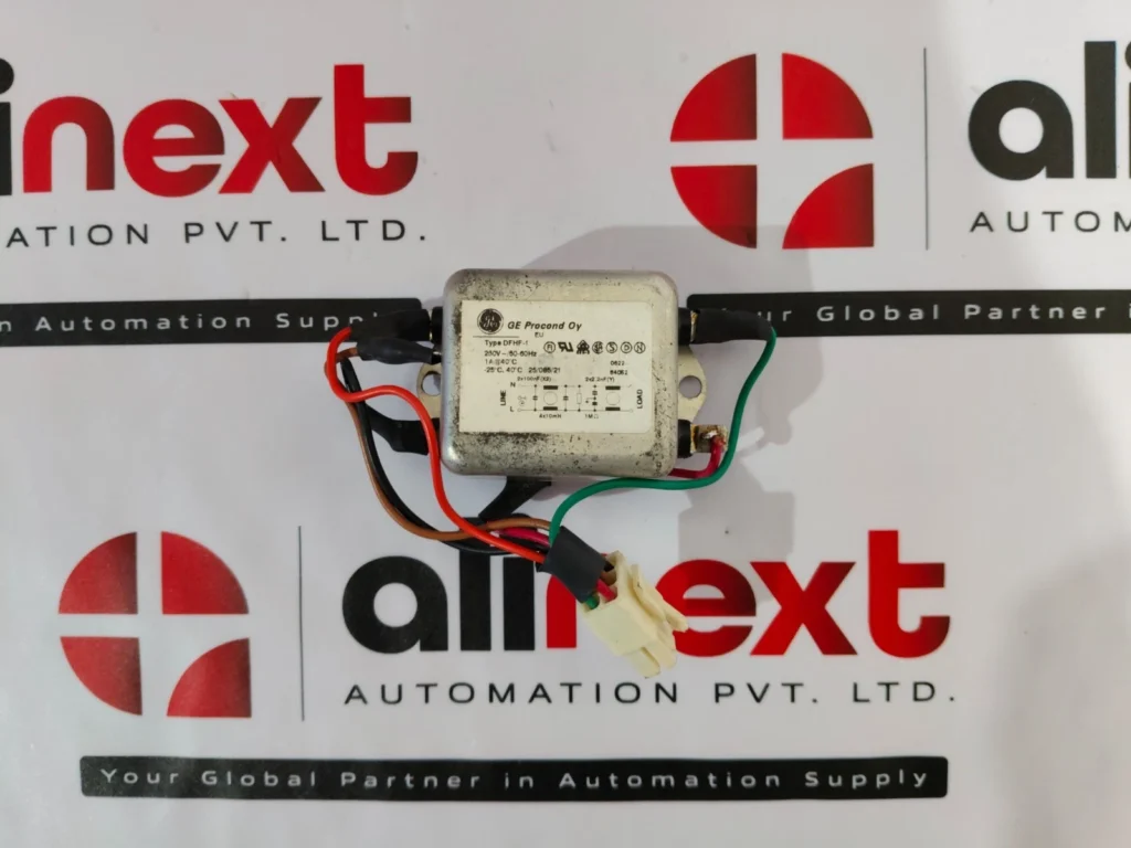 GE Procond Type DFHF-1 EMI/RFI power line filter 250V AC at 50-60Hz