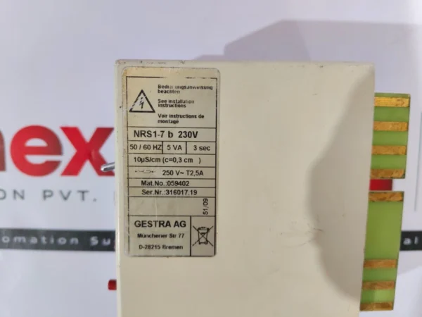 Gestra-Flowserve NRS 1-7B water level switch