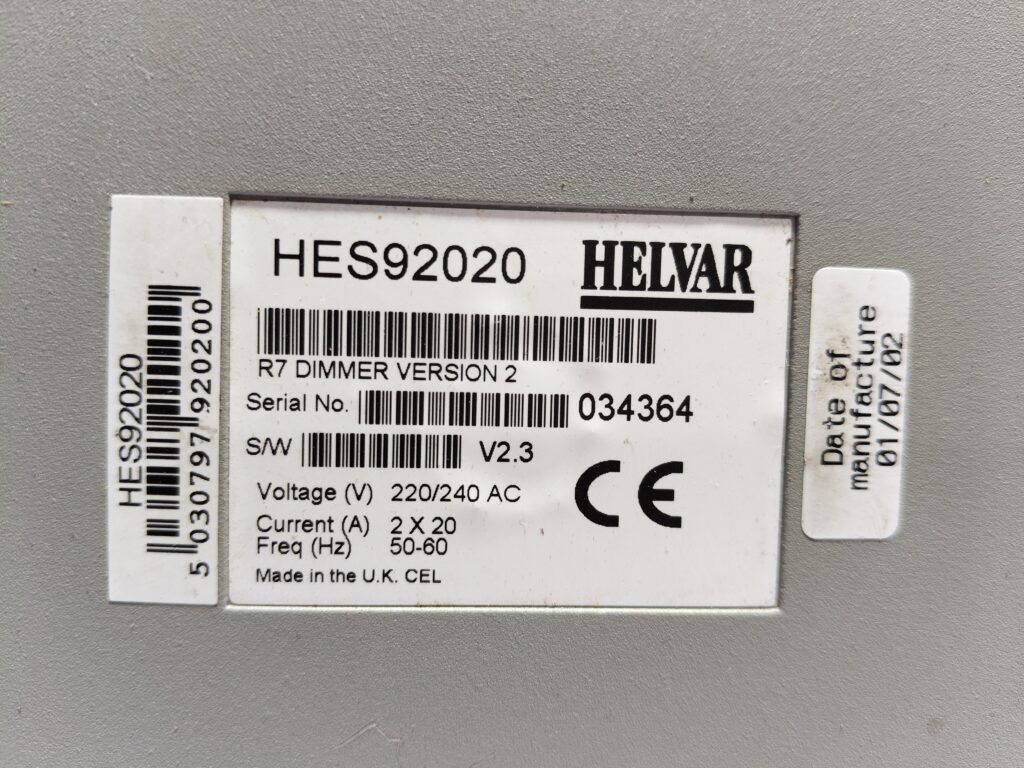 Helvar HE92020 lighting control module 240VAC|20A