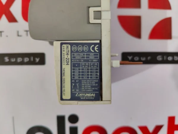 Hyundai HITH-22H thermal overload relay 2.8 to 4.2 A Used | Tested | Working