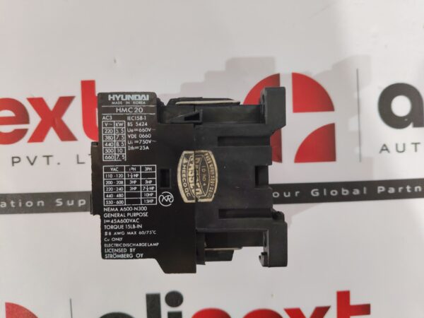 Hyundai HMC20 W10 magnetic contactor USED | Tested | Working
