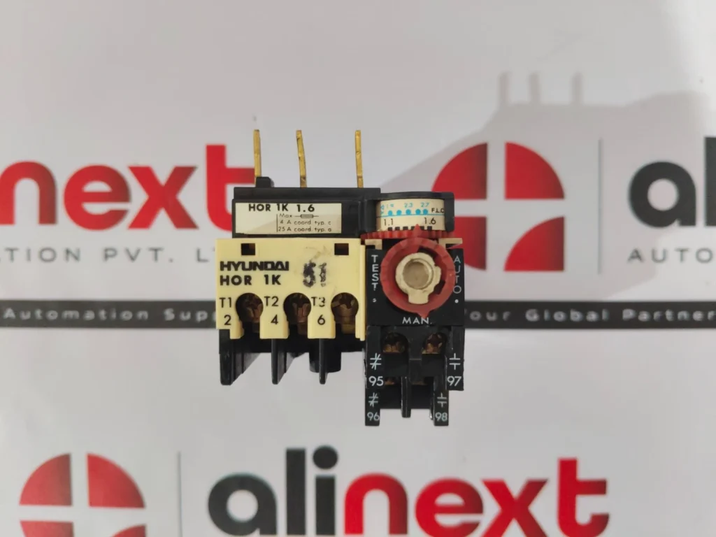 Hyundai HOR 1K 1.6 thermal overload relay Used | Tested | Working