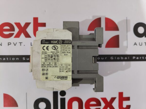 Hyundai HiMC22 Magnetic Contactor 32A 3Pole 750V Coil 220V Used | Tested | Working