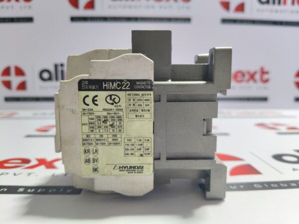Hyundai HiMC22 Magnetic Contactor 32A 3Pole 750V Coil 220V Used | Tested | Working