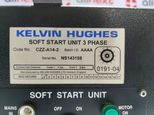 Kelvin Hughes CZZ-A14-2 Soft Start Unit 3-phase motor NS143158