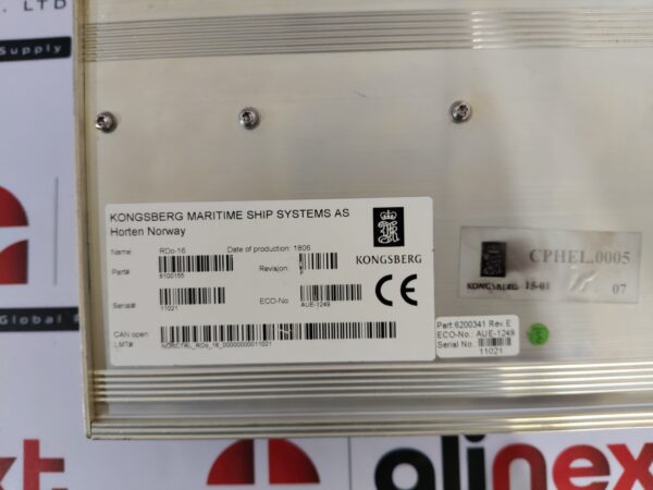 Kongsberg RAi-16 Remote Analogue Input Module Rev. E2