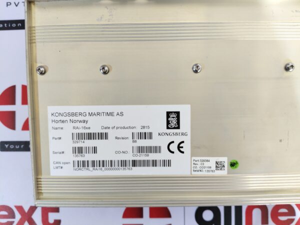 Kongsberg RAi-16xe Remote Analogue Input Module Rev. B8