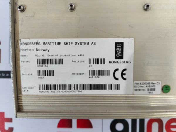 Kongsberg RDi-32 Remote Analogue Input Module Rev. E4