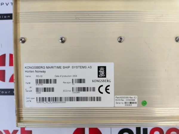 Kongsberg RDi-32 Remote Analogue Input Module Rev. F3