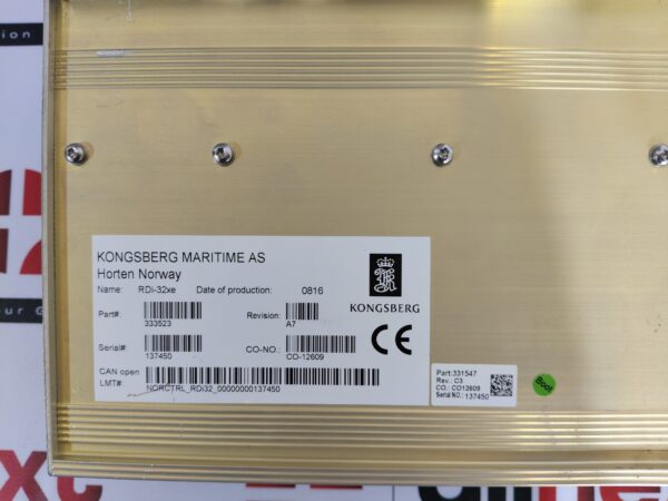 Kongsberg RDi-32xe Remote Analogue Input Module Rev. A7