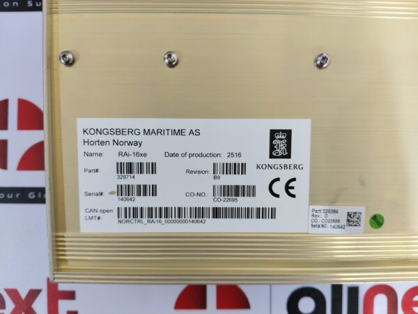 Kongsberg Rai-16xe Remote Analogue Input Module Rev. B9