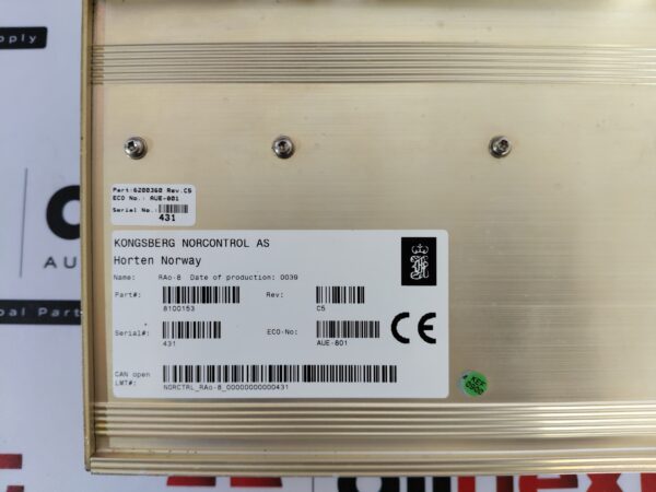 Kongsberg Rao-8 Remote Analogue Input Module Rev. C5