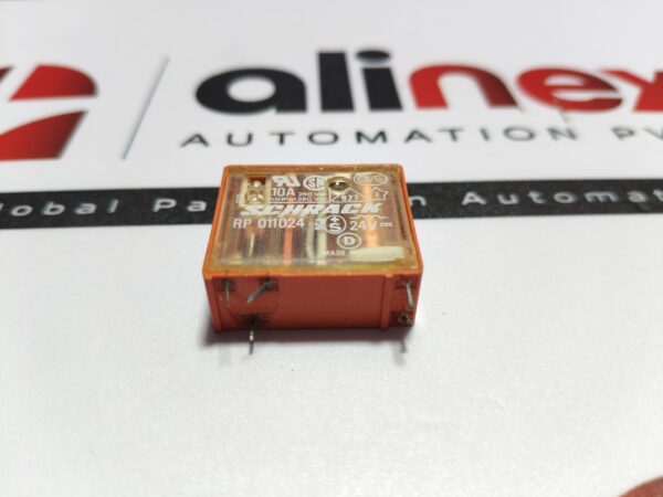 Lot of 6x Schrack RP011024 power relay 24V DC 10A 240VAC