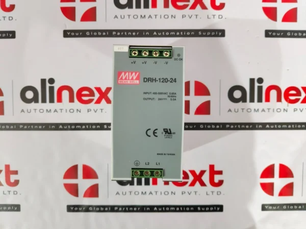 Mean Well DRH-120-24 DIN rail power supply unit 400-500V AC 0.65A 50/60Hz