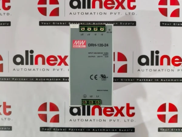 Mean Well DRH-120-24 DIN rail power supply unit 400-500V AC 0.65A 50/60Hz