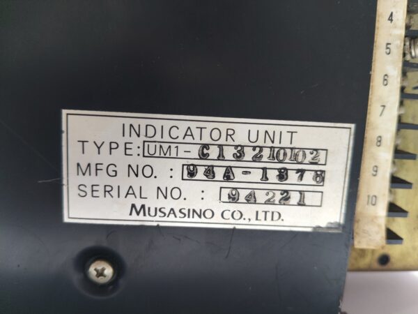 Musasino UM1-C13210102 Indicator Unit Sr.No. 94221