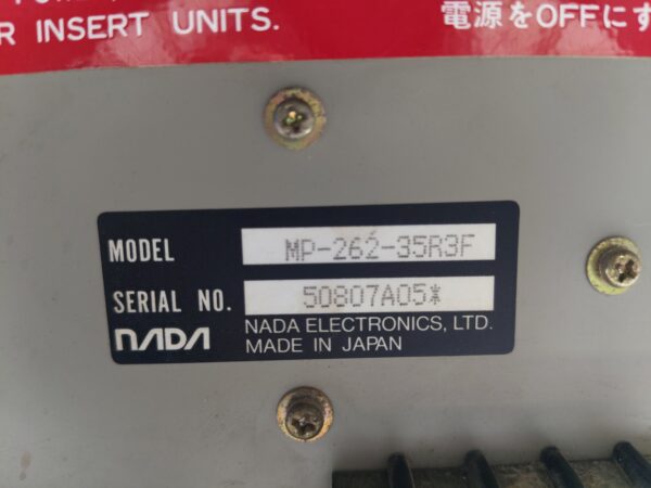 Nada MP-262-35R3F alarm printer 50807A05