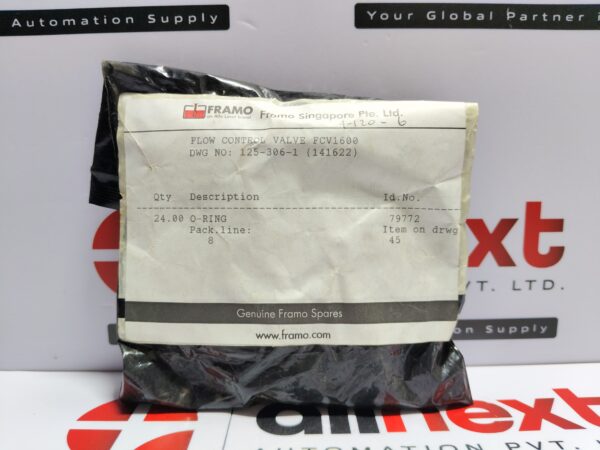 O-Ring ID 79772 for Framo Flow Control Valve FCV1600