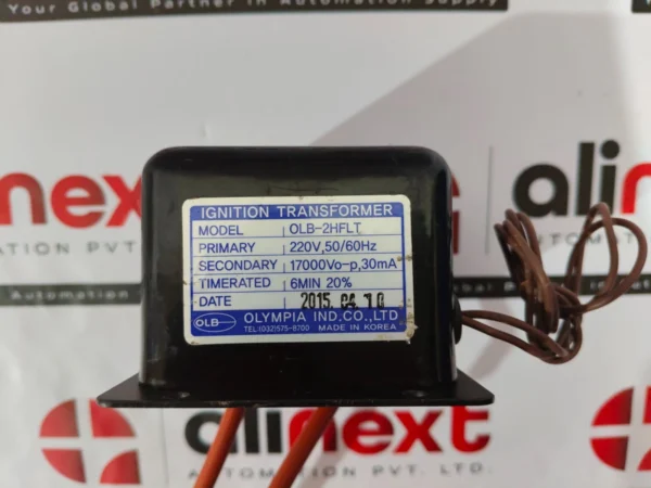 Olympia OLB-2HFLT Ignition Transformer 220V,50/60HZ