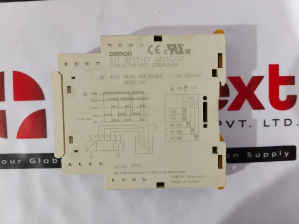 Omron 61F-D21T-V1 Conductive Level Controller 24VAC/DC