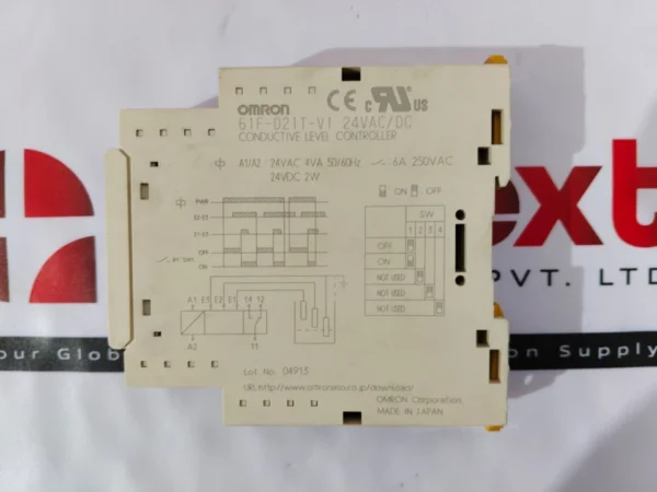 Omron 61F-D21T-V1 Conductive Level Controller 24VAC/DC