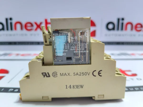 Omron G2R-2-SNI(S) Relay with 1483EW DIN-rail Socket Base G2R-2-SN1(S)