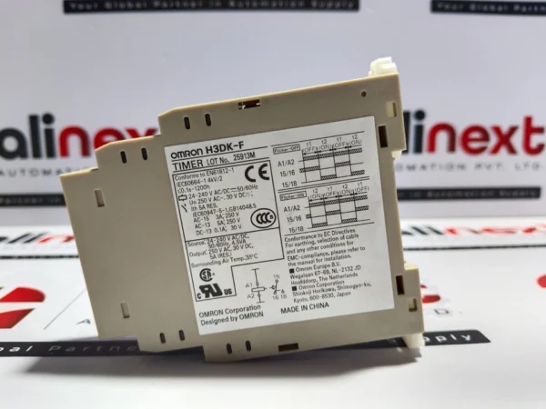 Omron H3DK-F solid-state timer relay 24-240 V AC/DC