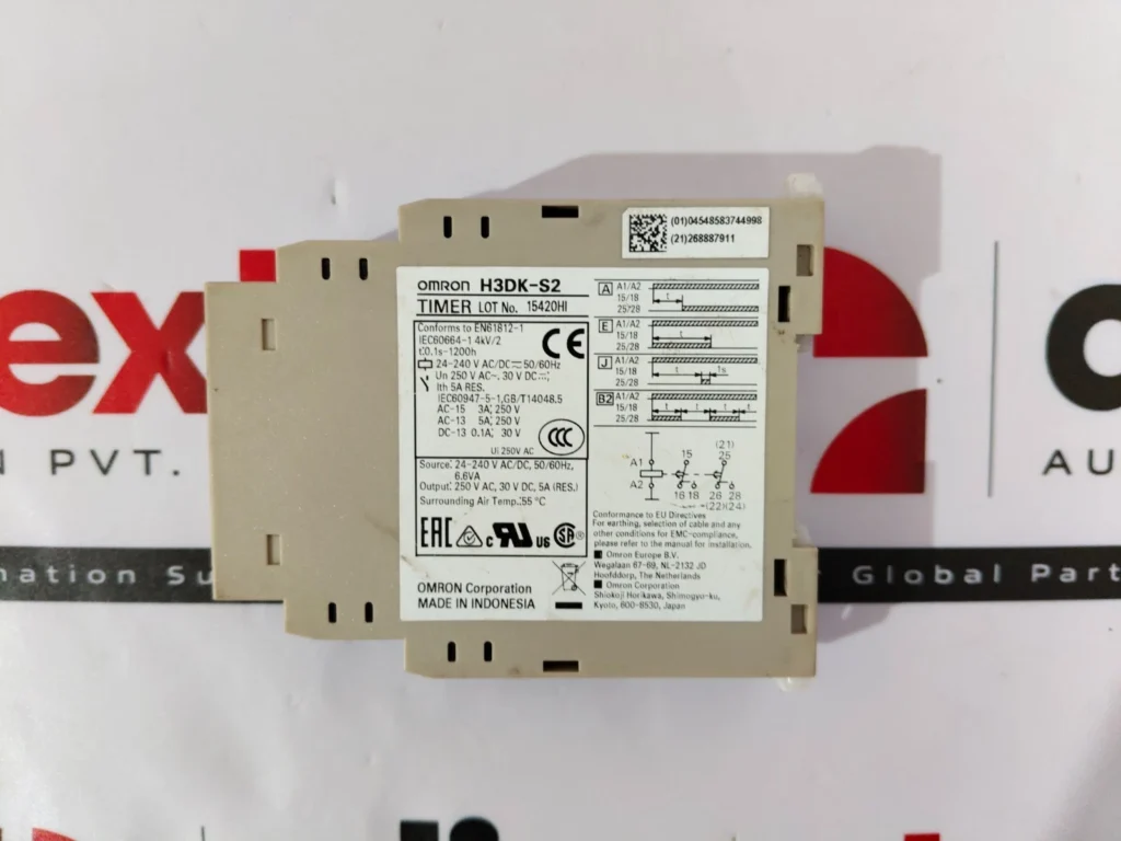Omron H3DK-S2 Timer Relay H3DK 0.1S-1200H