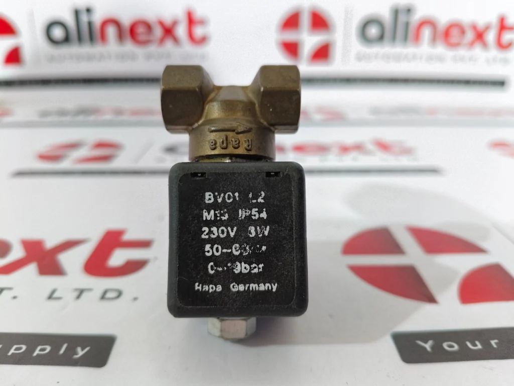 Rapa BV01 L2 solenoid valve 230V, 50-60 Hz, 3W