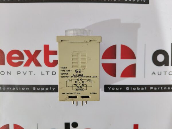 Seil Electron S48-C2 industrial timer relay USED | Tested | Working