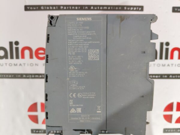 Siemens 1P 6ES7 512-1CK01-0AB0 simatic S7-1500 Compact CPU 1512C-1 PN