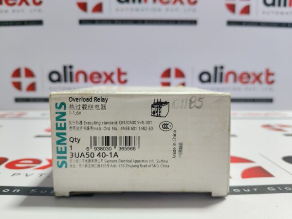 Siemens 3UA50 40-1A thermal overload relay Brand New | Original | Unused