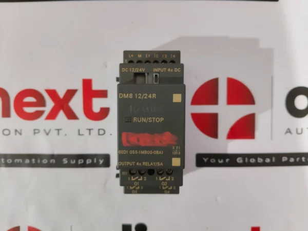 Siemens 6ED1 055-1MB00-0BA1 LOGO! DM8 12/24R expansion module DC 12/24V