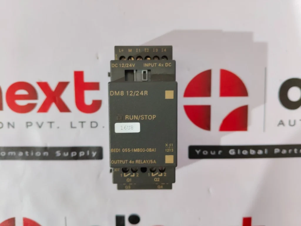 Siemens 6ED1 055-1MB00-0BA1 LOGO! DM8 12/24R expansion module DC 12/24V