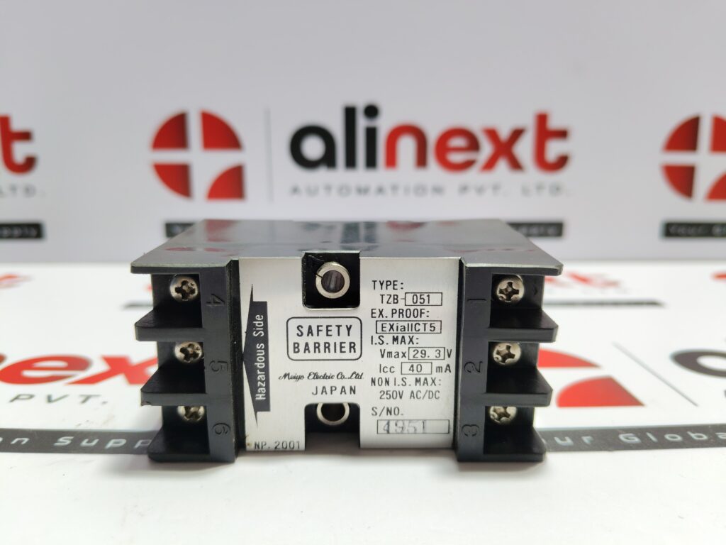 Tokyo Keiso TZB-051 safety barrier 250V AC| Vmax 29.3 V