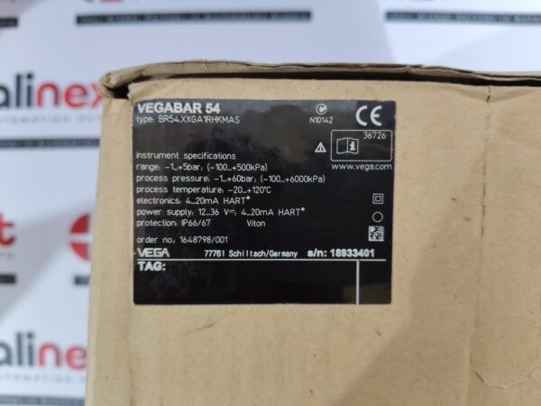 VEGABAR 54 BR54.XXGA1RHKMAS pressure transmitter