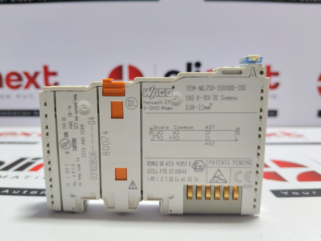 Wago 2-channel analog output module 750-550/000-200