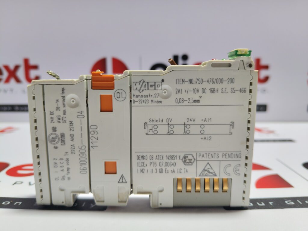 Wago 750-476/000-200 Chanel Analog Input Module