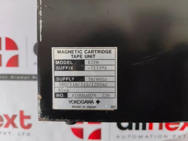 Yokogawa ESTM S111*A Magnetic Cartridge Tape Unit 50/60 Hz, 100/110/115/120 VAC