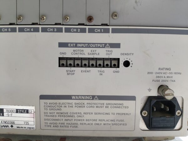 Yokogawa OR1400 Oscillographic Recorder 783001