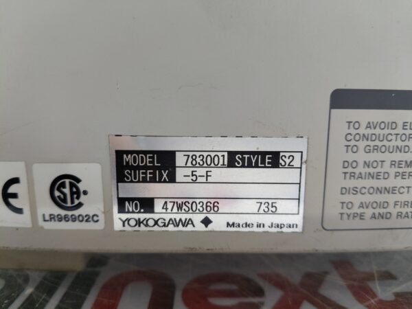 Yokogawa OR1400 Oscillographic Recorder 783001