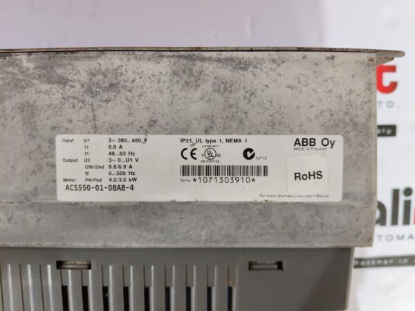 ABB ACS550-01-08A8-4 variable frequency drive
