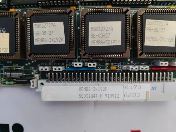 ABB Drives MEM86-3X192K Memory Board Module PLC