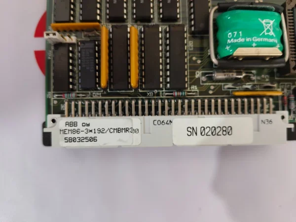 ABB Service Oy Stromberg MEM86-3X192K Memory Board Module