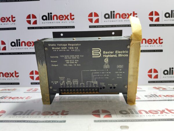 Basler Electric SSR 125-12 Static Voltage Regulator 9 1859 00 102