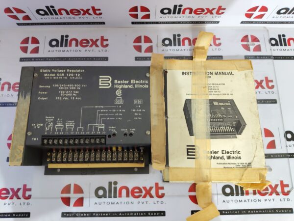 Basler Electric SSR 125-12 Static Voltage Regulator 9 1859 00 102