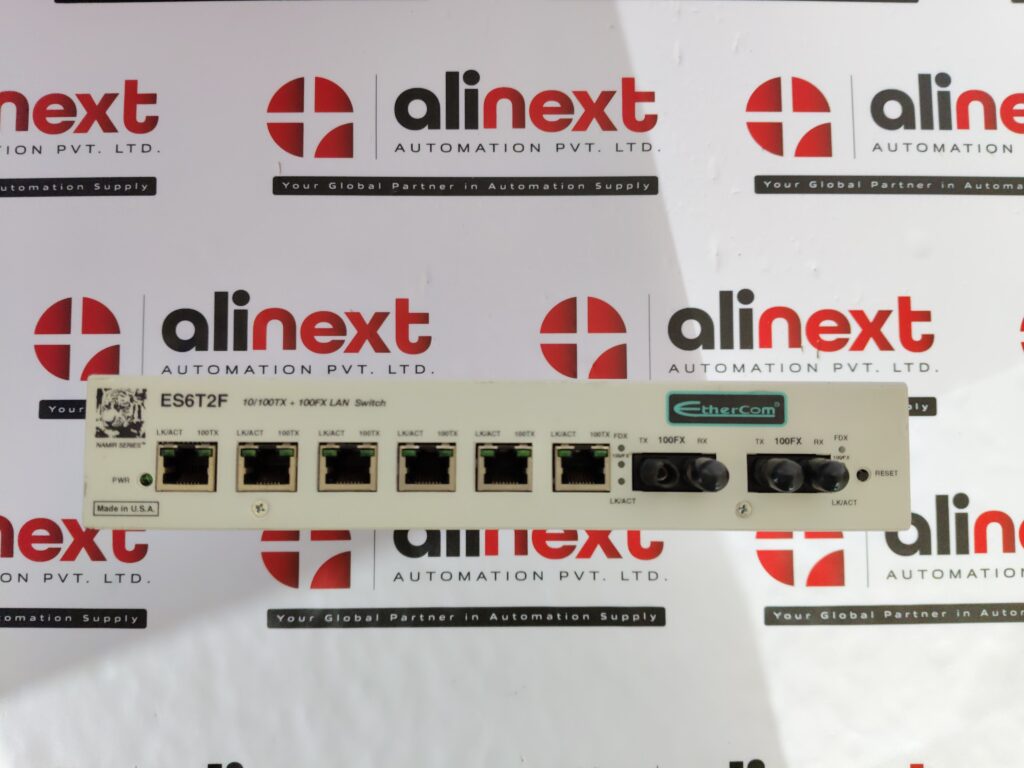Ethercom ES6T2F-ST Namir Series 10/100TX + 100FX LAN switch 110-240 VAC 50/60 Hz