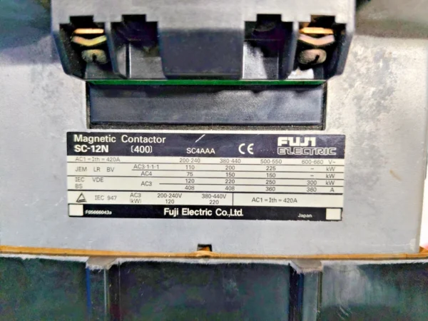Fuji Electric SC-12N magnetic contactor