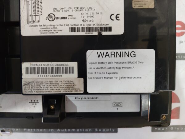 GE Fanuc ES1221R QuickPanel View operator interface IC754VBI12CTD-JJ