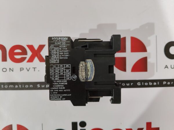 Hyundai HMC 20 AC magnetic contactor 25A Coil-110V [ slightly crack ]